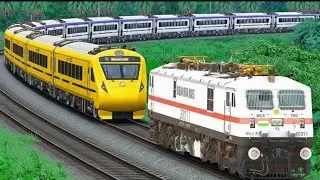 WAG9 RESCUE WAG9 LHB EXPRESS TRAIN | BUMPY RAILROAD | Train Simulator | Railworks | NTG GAMING