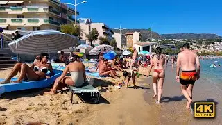 Beach Walking on the French Riviera 🇫🇷🌊 | 4K 60FPS | Natural SEA Ambience