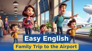 A Family Trip to the Airport | Easy English Story (A2 Level)