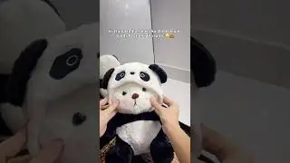 Stuffeez panda hoodie bear | #stuffeez #viral #tiktok #shorts #shortsviral #gift #teddy