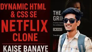 How to Build Netflix Clone Website in Hindi | Web Development Project #coding  