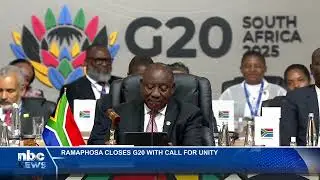 Ramaphosa closes G20 Summit, passes presidency to US for 2026 - nbc