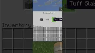 How to Make Tuff Slabs With a Stone Cutter in Minecraft #Shorts