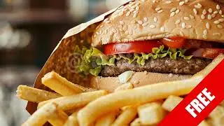 🍔 Burger & Fries Combo &ndash; Free Delicious Food Stock Footage (HD)