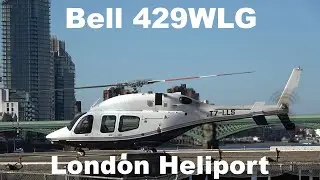 Bell 429WLG GlobalRanger takeoff from London Heliport