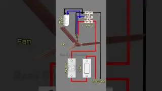 How to Fan Wiring Setup | Ceiling Fan Wiring Components Overview | #shots #fanconnection