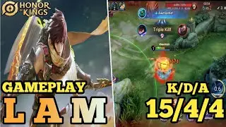 L A M   Honor of Kings (HOK) Assassin best constribution on the game FAST HANDS~ PRO PLAYER GAMEPLAY