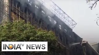 Fire fighting operation continues at GST Bhavan in Mumbai