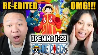 ONE PIECE DOUBTERS REACT TO ALL ONE PIECE OPENINGS FOR THE FIRST TIME 😳(1-28) *RE-EDITED*