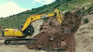 Road Cutting by JCB &ndash; Power in Action! 🚧🚜 | Unbelievable JCB Road Cutting Skills |@3DX0JCB  #video 
