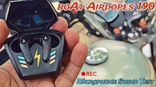 boAt Airdopes 190 -  Real Life Microphone Sound Test (English)