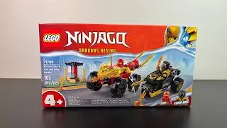 Lego Ninjago: Битва машин и мотоциклов Кая и Раса! Набор Ninjago 2023 71789!