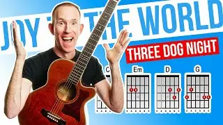 Joy To The World ★ Three Dog Night ★ Acoustic Guitar Lesson [with PDF]