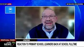 Back to School | NAPTOSA's Basil Manuel reacts to primary learners back to class fulltime