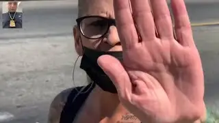 Entitled Karen Demands I get off property loses temper calls police gets educated !!!