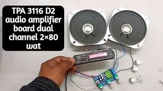 TPA3116D2 12v to 24v DC Dual channel 2×80 wat 🔥 mini amplifier board 🔥 #amplifier 🔥 Bluetooth 🔥🔥🔥