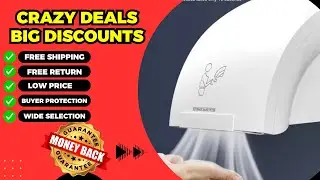 1200W Automatic Hand Dryers Sensing 10S Fast Drying Strong Airflow Warm Air Hand Dryer
