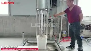High Shear Homogenizer Mixer Cosmetic Car Paint Mixing Machine Lifting Multi-function Mixer Paddle