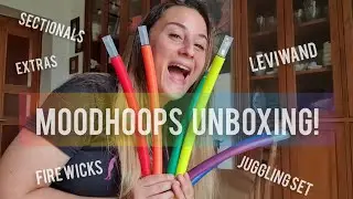 Unbox a huge order from MOODHOOPS with me! (Sectional hoops, Juggling set, fire wicks, LED Leviwand)