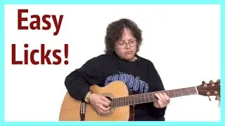 How to Play Easy Beginner Guitar Licks Acoustic