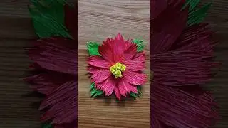 Easy and Beautiful 3D Paper Flower Making💐💐 #homemadepapercraft #PaperArt #DIYFlowers #art #flowers