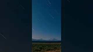 Amazing Star Trails over the Three Sister Mountains. #stars #astrophotography #nightsky #nightscape