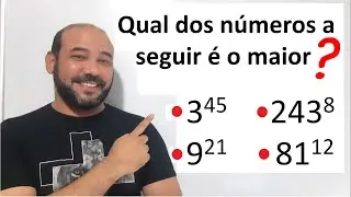 POTENCIAÇÃO - Comparando potências igualando as bases