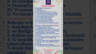 DUHA SURESİ VE ANLAMI 🌿🌼🌟❤️ #duhasuresi #kuranıkerim #dua