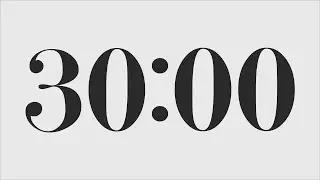 30 MINUTE TIMER 🔔 Gentle Alarm [Full HD]