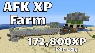 Easy AFK XP Farm (172,800XP Per Day!) Using Shaky-Sand Quantum-Tick  (Minecraft Java 1.14)