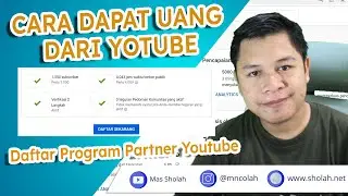 Cara Dapat Uang Dari Youtube (Program Partner Youtube)