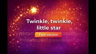 Twinkle, Twinkle, Little Star &ndash; Fast Version (80 BPM) | Tutti Accompaniment