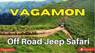 Vagamon Off Road Jeep Safari, Waterfall, Tunnel. Vagamon, Kerala, India.