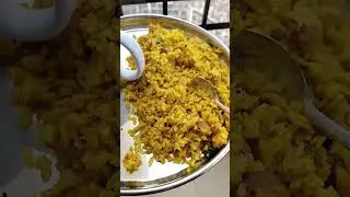 Spicy poha breakfast #viral #shorts #youtubeshorts #ytshorts #breakfast