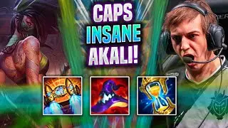 CAPS IS INSANE WITH AKALI! - G2 Caps Plays Akali Mid vs Karma! | Season 2022
