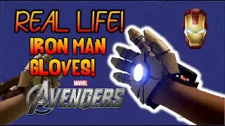 HOW TO MAKE  IRON MAN  GLOVES USING CARDBOARD (IRON MAN REPULSOR/real life iron man gloves)