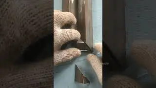 the genius invention of thin L-angel iron fabrication.#welder #welding #metalwork #fabrication