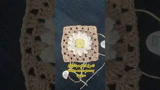 Latest project! A pot holder and a granny square #crochet #virka #grannysquare #potholder
