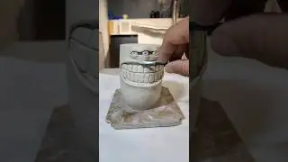 Basically what goes into making one of these. #monstermug #porcelain #clay #claymation #ceramics