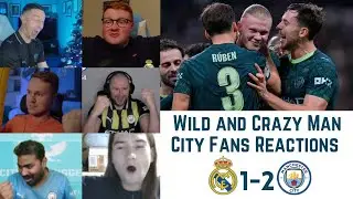 Wild and Crazy Man City Fans Reactions to REAL MADRID 1-2 MANCHESTER CITY | CHAMPIONS LEAGUE GW 6