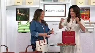 Dooney & Bourke Pebble Leather Top Handle Tote on QVC