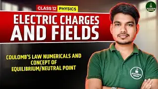 Coulomb's Law Numericals and Concept of Equilibrium/Neutral Point | Electric Charges & Fields
