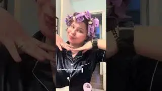 learning to curl my hair pt. 1: heated rollers! #hairstyle #hairtutorial #beautyblogger
