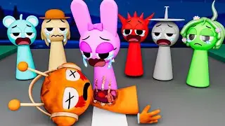 INCREDIBOX SPRUNKI SAD STORY! _ ORANGE DIES _ FNF Goodbye World