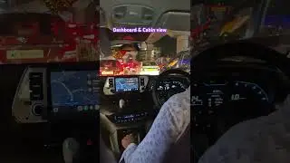 Hyundai i20 Sportz Night 🌙 Drive 2024| Dashboard & Instrument cluster view from Cabin #Hyundai #i20