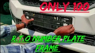 High Security Number plate Frame Installation at home