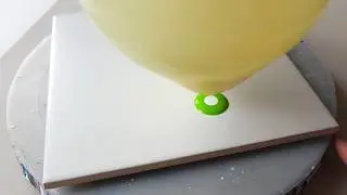 (1117) How to Paint a Kiwi | Balloon Smash | Just Acrylic Paint and Water | Designer Gemma77