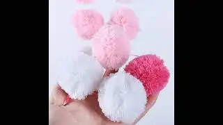 PAPER JAZZ Hanging Felt Ball Garland Colorfur Rainbow Pom Pom Balls for Kids Home Decor Girl Bedroom