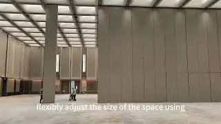 Mobile partition walls for large banquet halls.