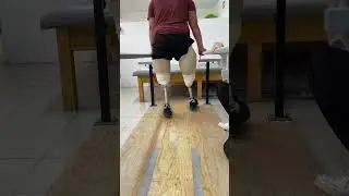 Transfemoral bilateral #amputee rehab #legprosthesis #prosthesis #bilateralamputee #rehab
